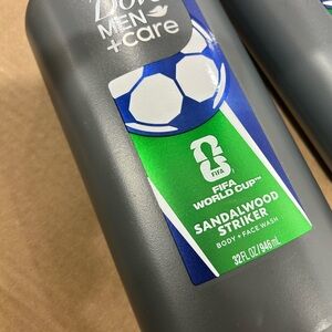 Dove Men+Care Sandalwood Striker Body & Face Wash, 32 fl oz, Pump Bottles